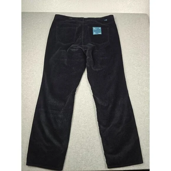 New Jag Women's Black Corduroy Mid Rise Straight-leg Pants Size 22W - Picture 6 of 6